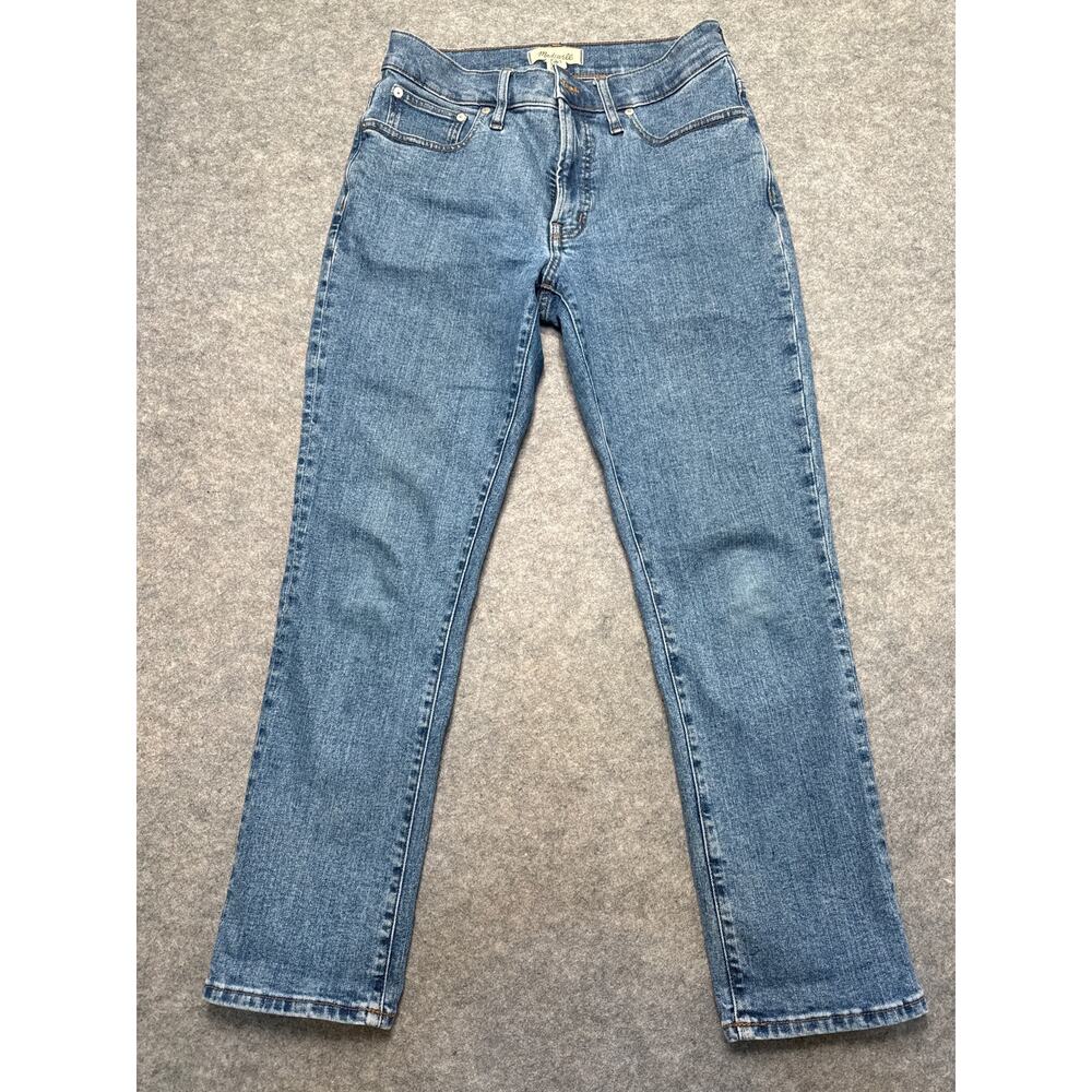 Madewell Perfect Vintage Straight Jeans Women’s 27 Blue Medium Wash High Rise